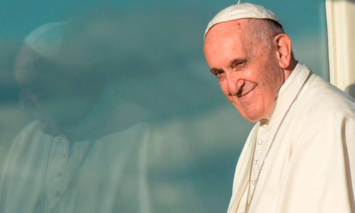 Pope Francis, in his visit to Colombia